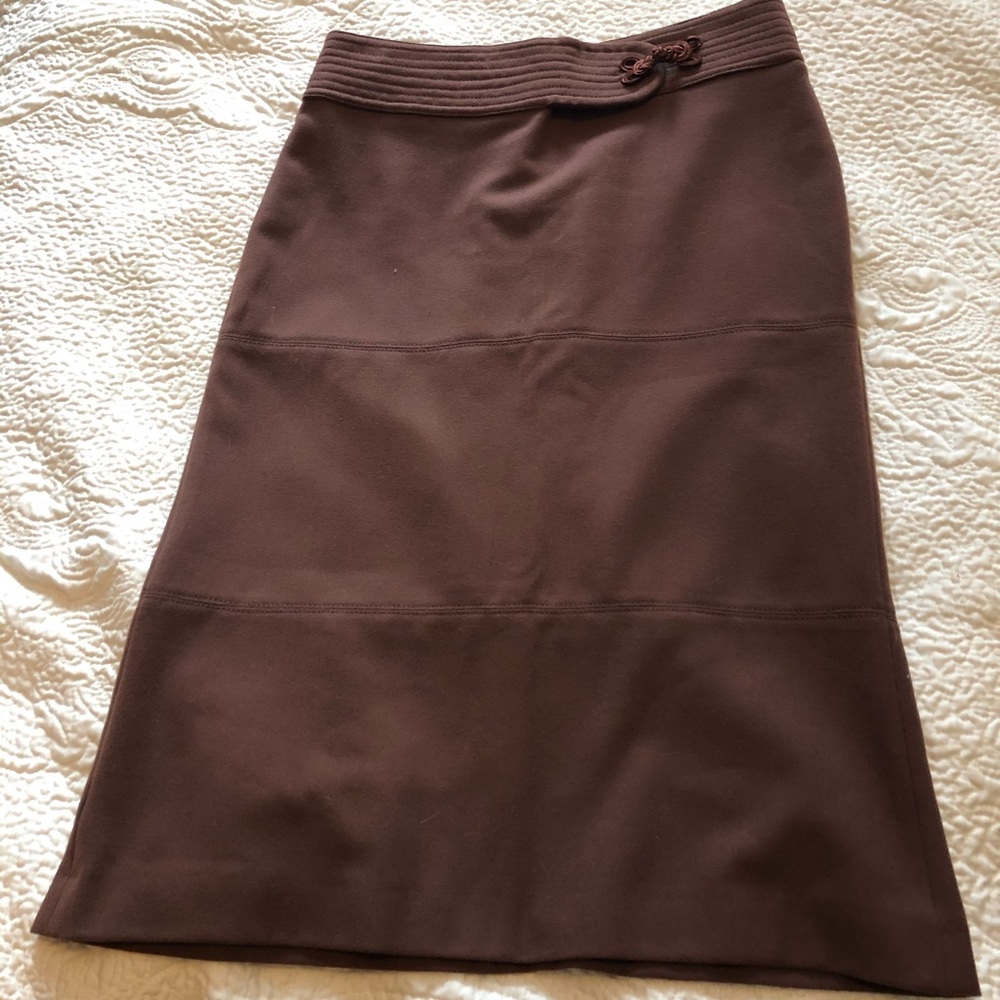 Fit flare midi skirt